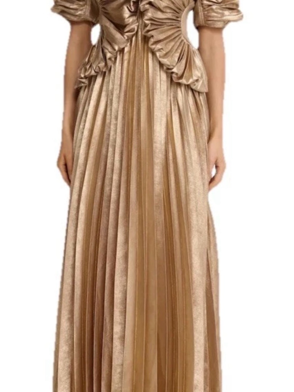 Acler Hillsome Maxi Dress In Gold Size - 2